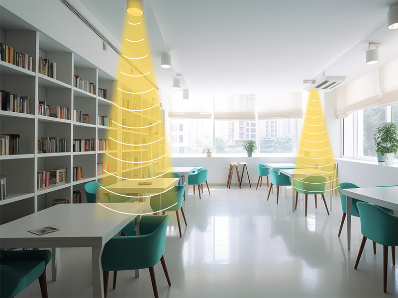 圖書館安裝使用定向揚聲器