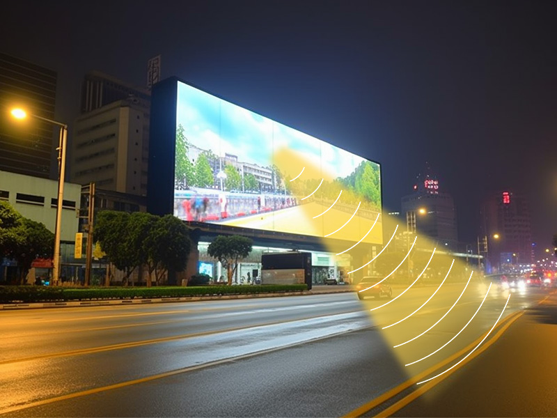 戶外廣告機安裝使用定向揚聲系統