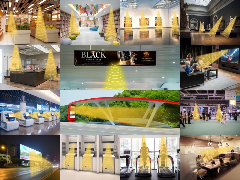 參量陣定向揚(yáng)聲器應(yīng)用場(chǎng)景集合