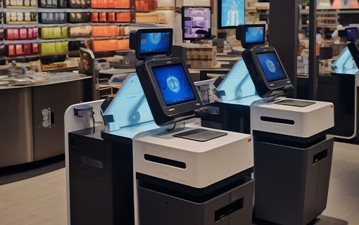 自助收銀機集成定向聲技術(shù),實現(xiàn)精準音效,無干擾